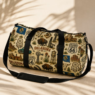 Oklahoma Route 66 Weekend Prairie Duffle Bag