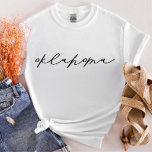 Oklahoma Script State Women’s T-Shirt<br><div class="desc">We are always adding new designs daily!</div>