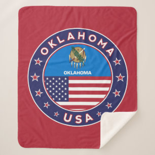 Oklahoma Sherpa Blanket