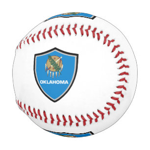 Oklahoma shield flag baseball