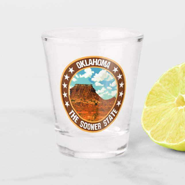 Oklahoma                                           shot glass (Front)