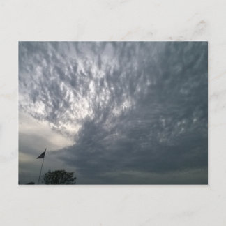 OKlahoma Sky with Flag Postcard