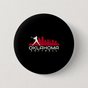 Oklahoma softball city mod 6 cm round badge