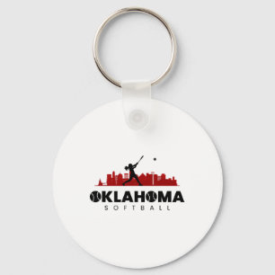 Oklahoma Softll Vintage Minimalist City Softll Lov Key Ring