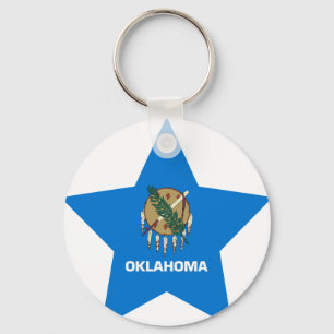 Oklahoma Star Key Ring