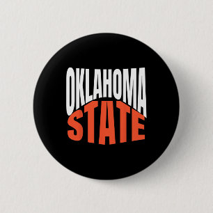Oklahoma State 6 Cm Round Badge