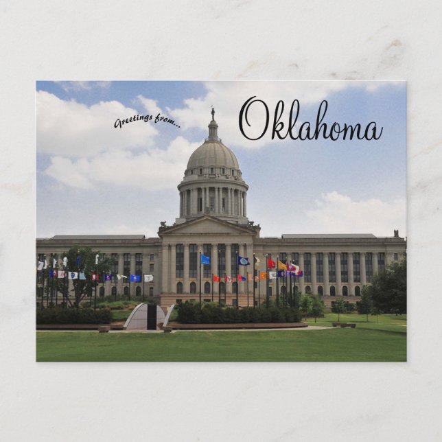 Oklahoma State Capitol Building Postcard (Front)