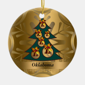 Oklahoma State Christmas Ornament