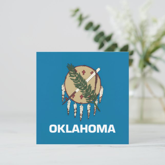 Oklahoma state flag (Standing Front)
