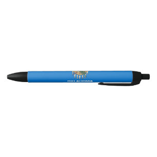 Oklahoma State Flag Blue Ink Pen