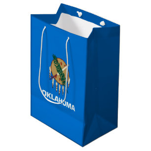 Oklahoma State Flag Design Decor Medium Gift Bag