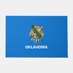 Oklahoma State Flag Design Doormat