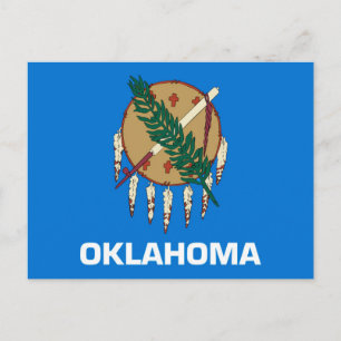 Oklahoma State Flag Design Postcard