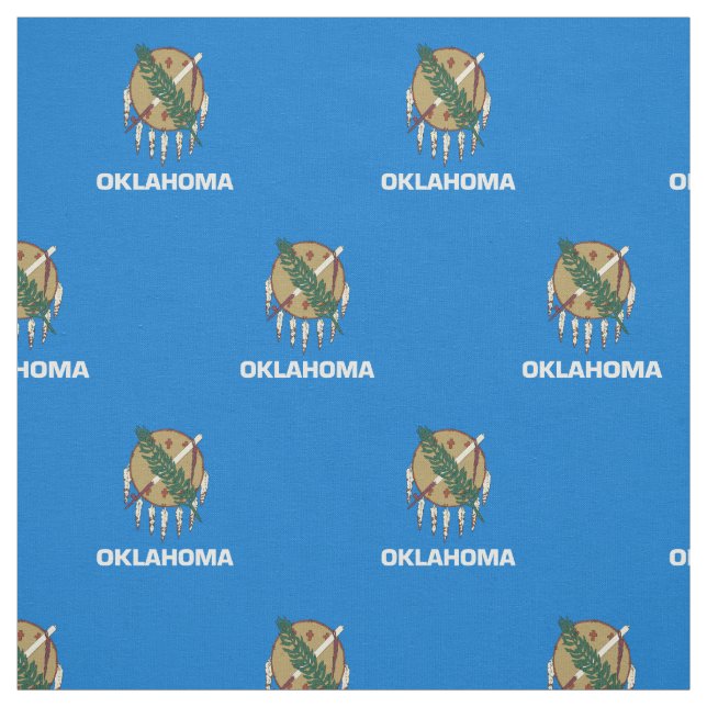 Oklahoma State Flag Fabric (Swatch)