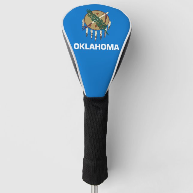 Oklahoma State Flag Golf Head Cover (Front)