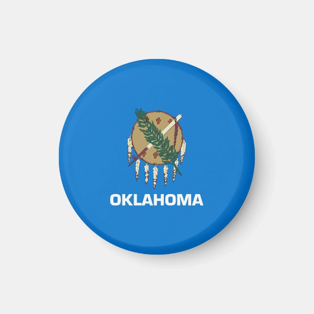 Oklahoma State Flag Magnet (Front)