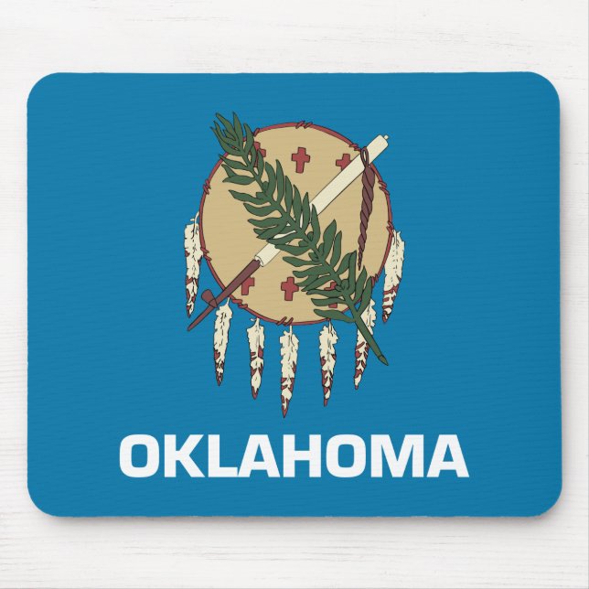 Oklahoma State Flag Mouse Pad (Front)