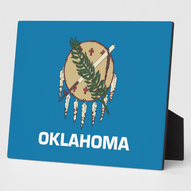 Oklahoma State Flag Plaque (Side)