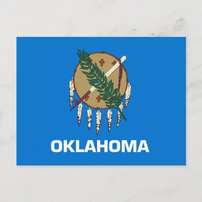 Oklahoma State Flag Postcard (Front)