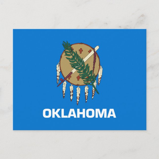 Oklahoma State Flag Postcard (Front)