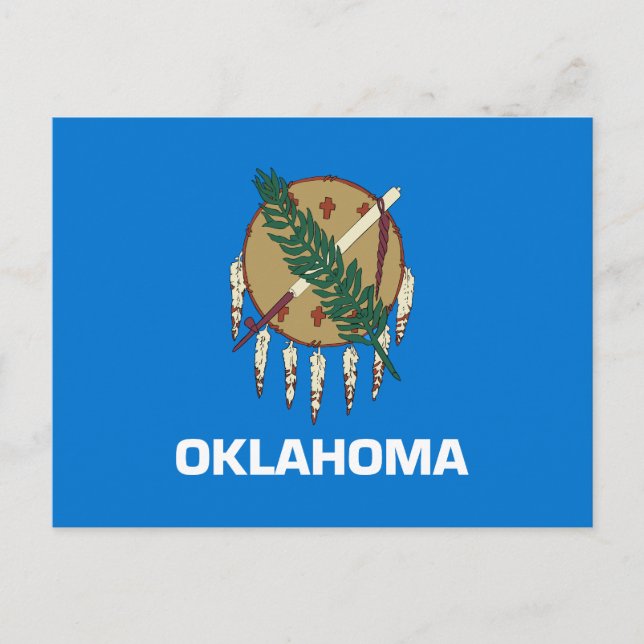 Oklahoma State Flag Postcard (Front)