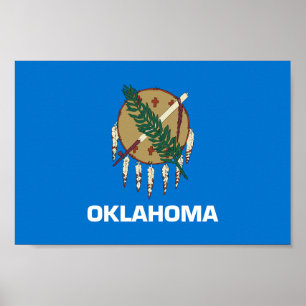 Oklahoma State Flag Poster