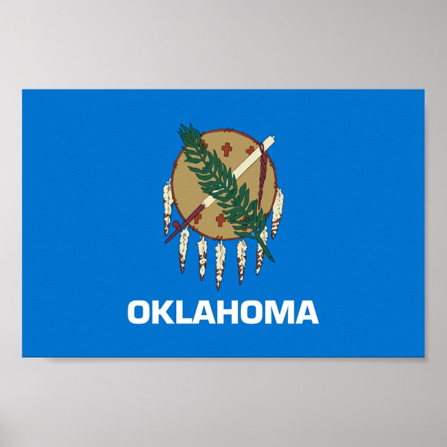 Oklahoma State Flag Poster (Front)
