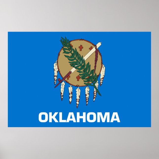 Oklahoma state flag poster (Front)