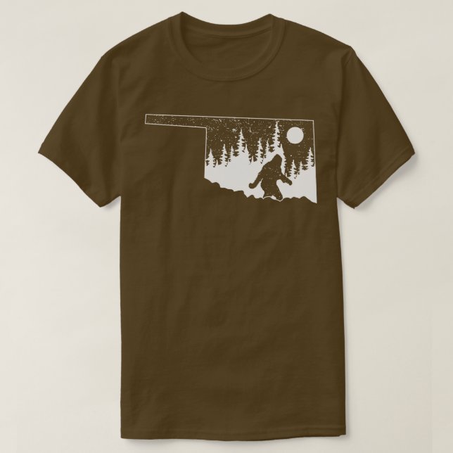 Oklahoma State Map Gifts T-Shirt (Design Front)