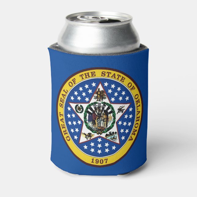 Oklahoma State Seal Can Cooler (Can Back)