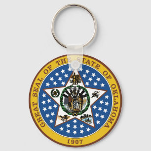 Oklahoma State Seal Keychain