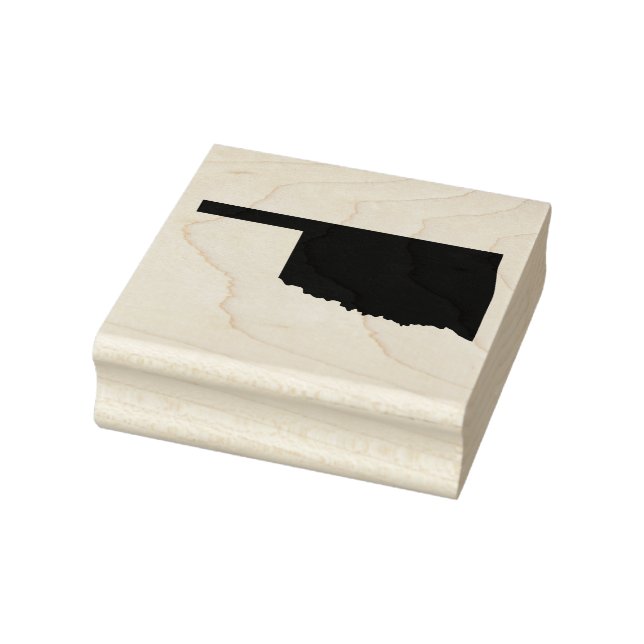 Oklahoma State Solid Rubber Art Stamp (Stamp)