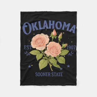 Oklahoma State Traveling Lover Hometown Trip Souve Fleece Blanket