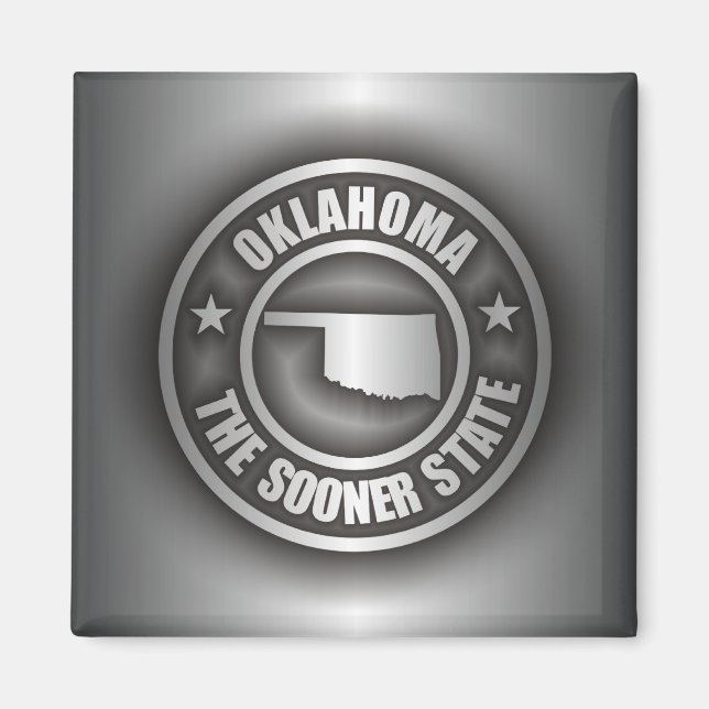 "Oklahoma Steel" Magnets (Front)
