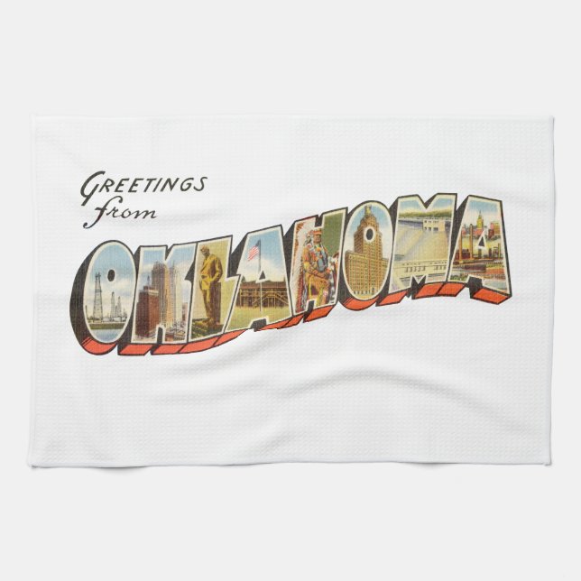 Oklahoma Tea Towel (Horizontal)