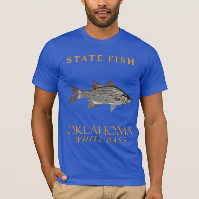 Oklahoma Territory Fish White Bass T-Shirt (Front)