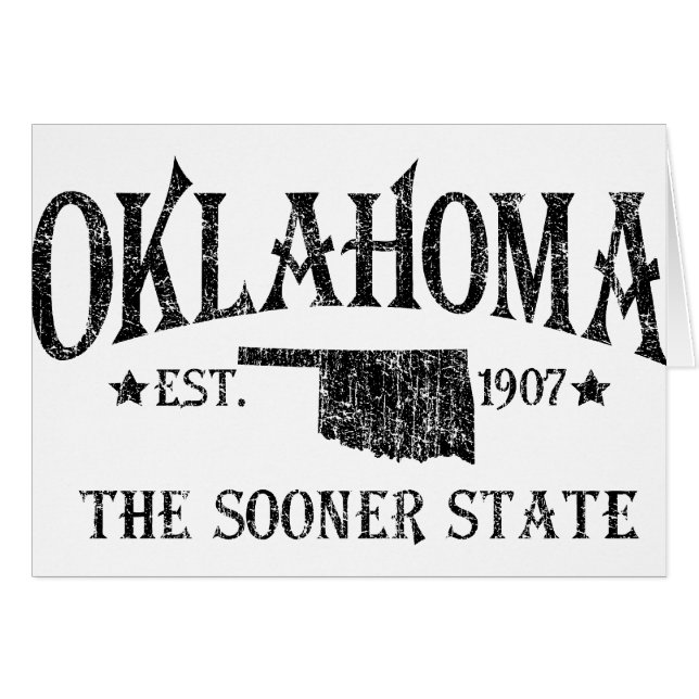 Oklahoma - The Sooner State (Front Horizontal)