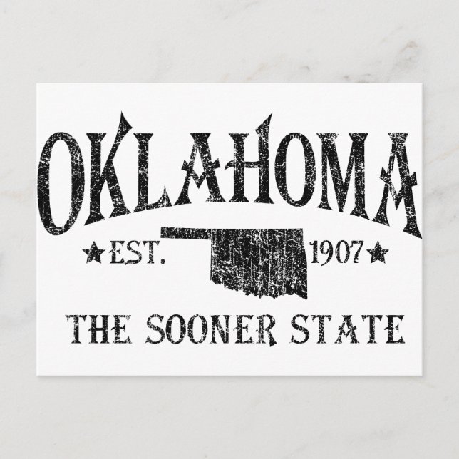 Oklahoma - The Sooner State Postcard (Front)