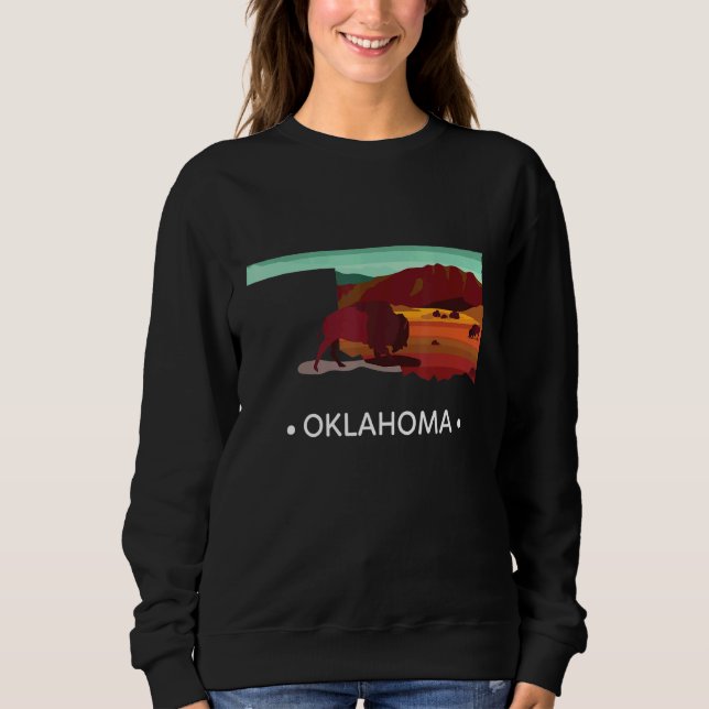 Oklahoma The Sooner State Sweatshirt (Front)