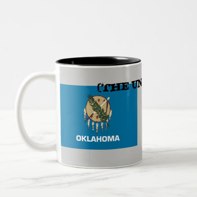 OKLAHOMA(THE UNDEFEATED) Two-Tone COFFEE MUG (Left)