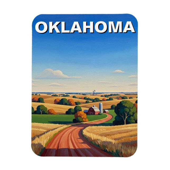 Oklahoma Travel Magnet (Vertical)