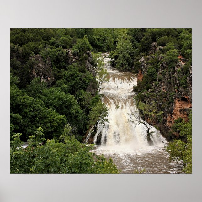 Oklahoma, Turner Falls Waterfall, Poster (Front)