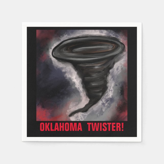 OKLAHOMA TWISTER NAPKIN (Front)