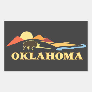 Oklahoma United States of America Rectangular Sticker