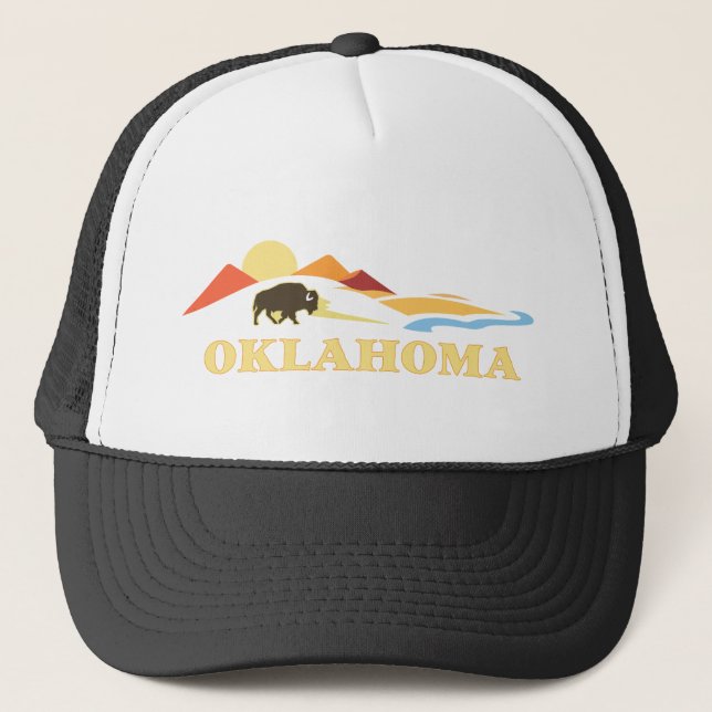Oklahoma United States of America Trucker Hat (Front)
