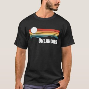 Oklahoma Vintage Sunset 80s Retro Summer State USA T-Shirt
