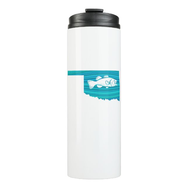Oklahoma Wave Fishing Thermal Tumbler (Front)