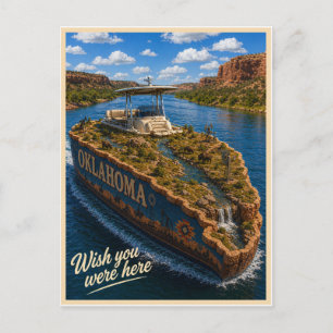 Oklahoma   Wish You Were Here   State Series Postcard