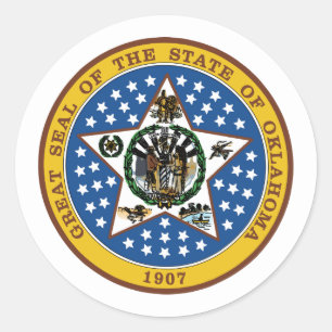 Oklahoman Seal, Seal of Oklahoma Sticker