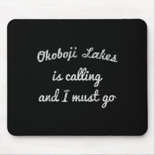 Okoboji Lakes Iowa Funny Fishing Camping Summer Gi Mouse Pad
